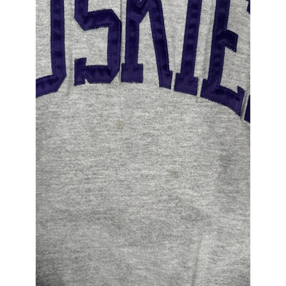 Vintage Russell Washington Huskies Sweatshirt Mens Medium Gray Crewneck Y2K 00s - Picture 8 of 13